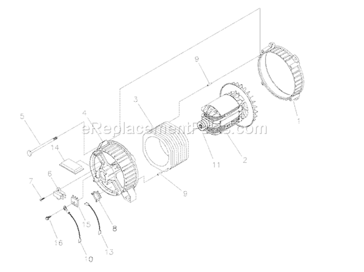 Page A Diagram and Parts List for 1935-1  Briggs and Stratton Generator